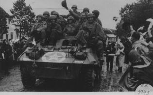 Americká armáda v Kolovči v r. 1945